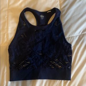 ALO Yoga Crop Crochet Top